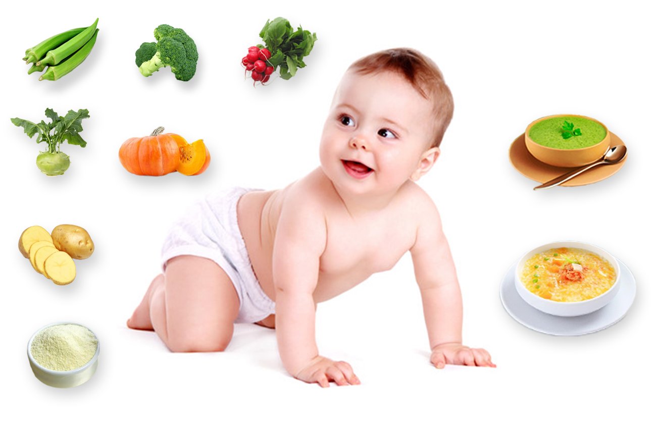Các nguồn dinh dưỡng trong thực phẩm khi bé tập ăn dặm