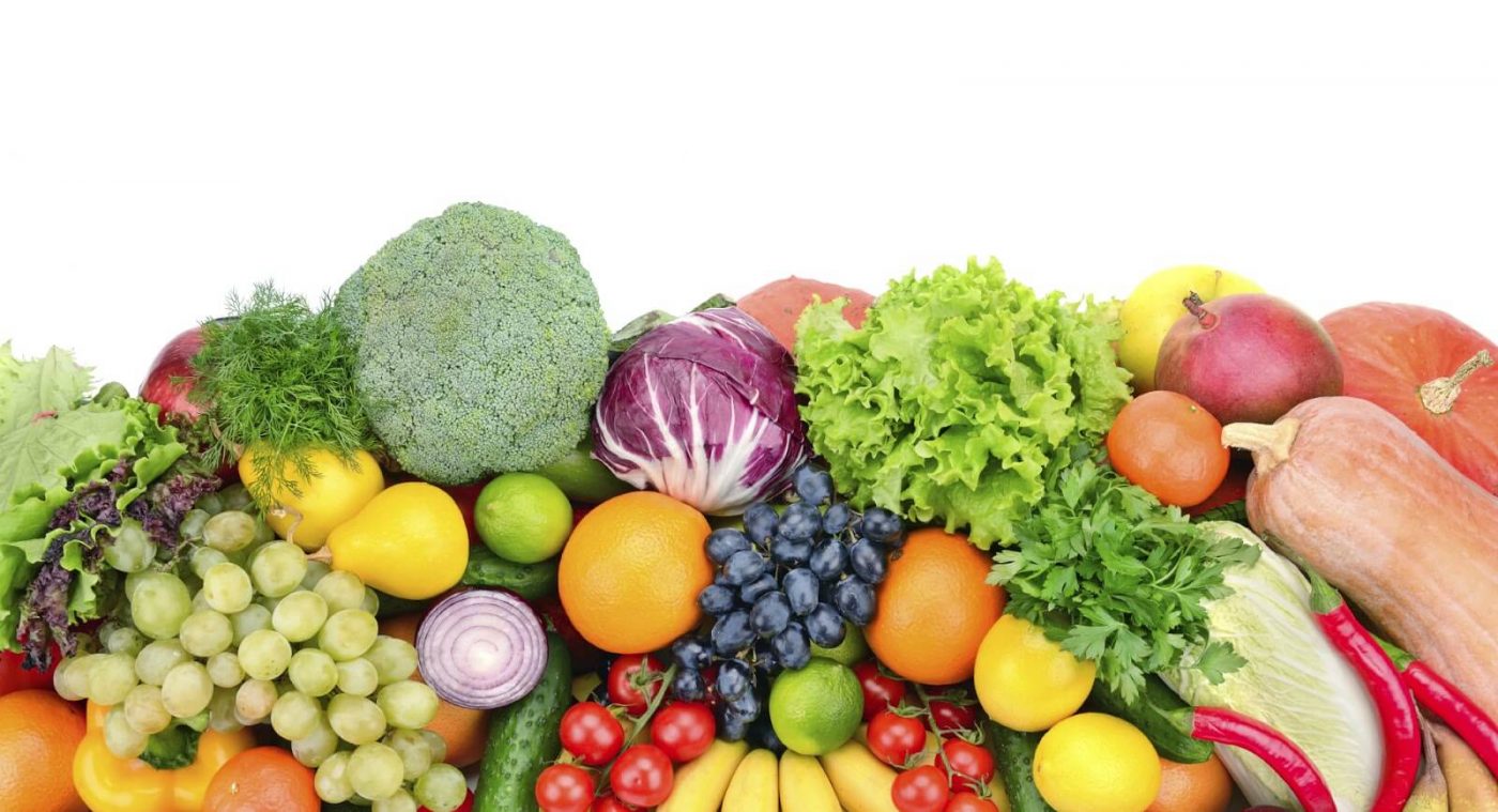 Rau xanh và trái cây là những loại thực phẩm rất tốt cho làn da